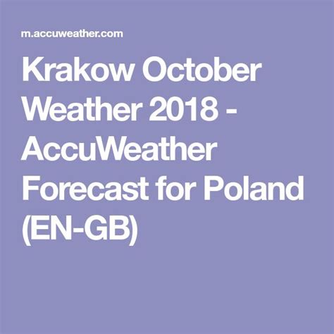 accuweather krakova